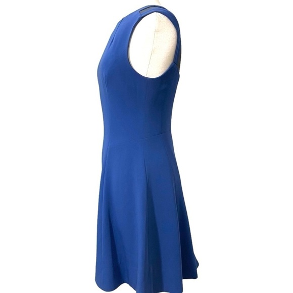 Rag & Bone Sleeveless Ruby Dress in Blue Fit Flare Mesh Back Zipper MSRP  $475 6 - Picture 10 of 14